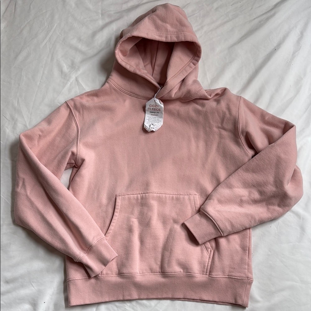 Pink Fleece Lined Hoodie